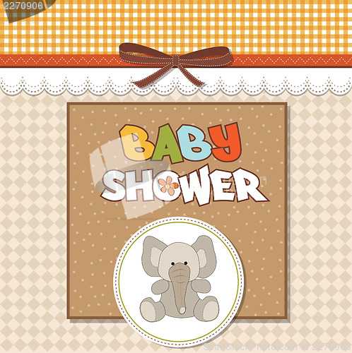Image of romantic baby announcement card