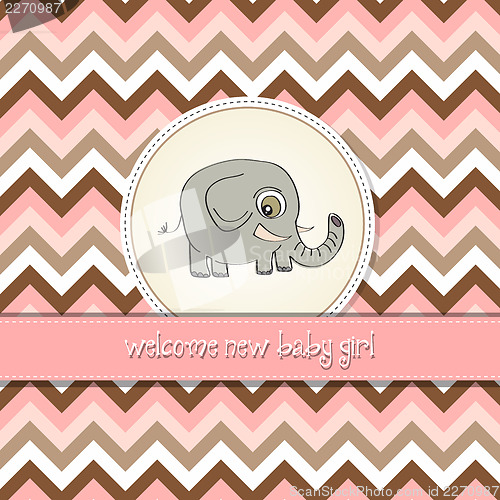 Image of romantic baby announcement card