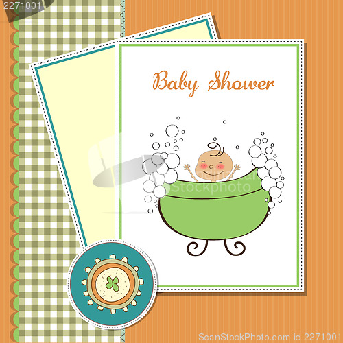 Image of  baby boy shower card