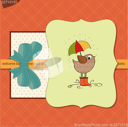 Image of new baby announcement card