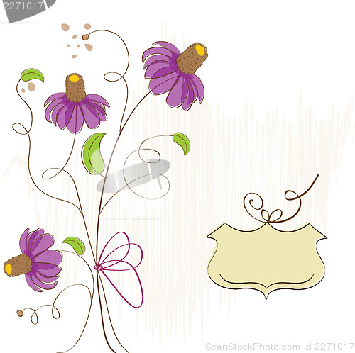 Image of romantic flowers background