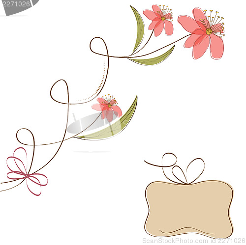 Image of seamless pattern background with flowers