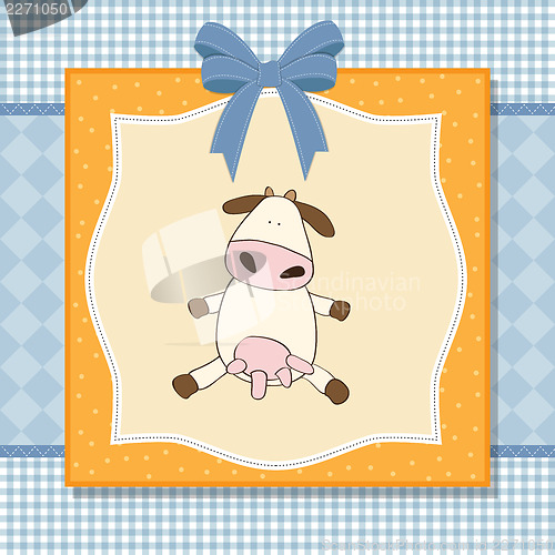 Image of fun greeting card with cow