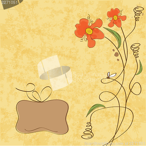 Image of romantic flowers background