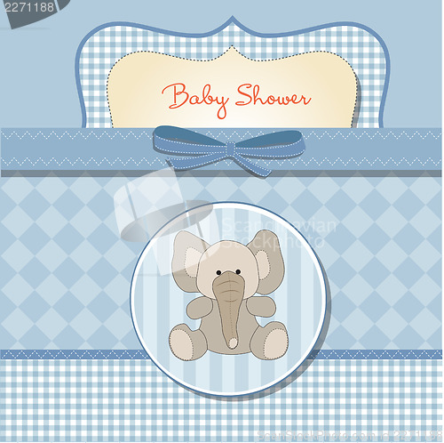 Image of new baby boy announcement card