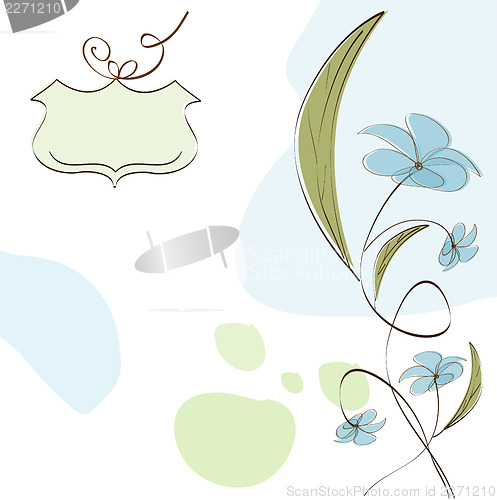 Image of seamless pattern background with flowers