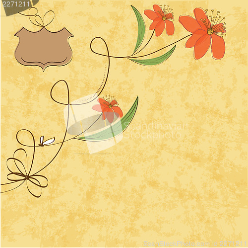 Image of seamless pattern background with flowers