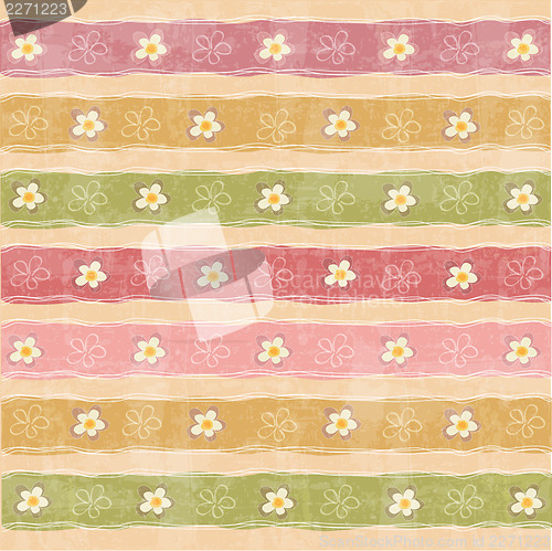 Image of seamless pattern background with flowers