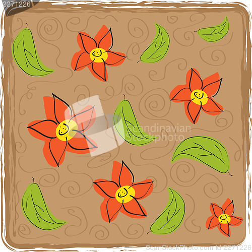 Image of seamless floral background