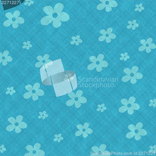 Image of seamless pattern background with flowers