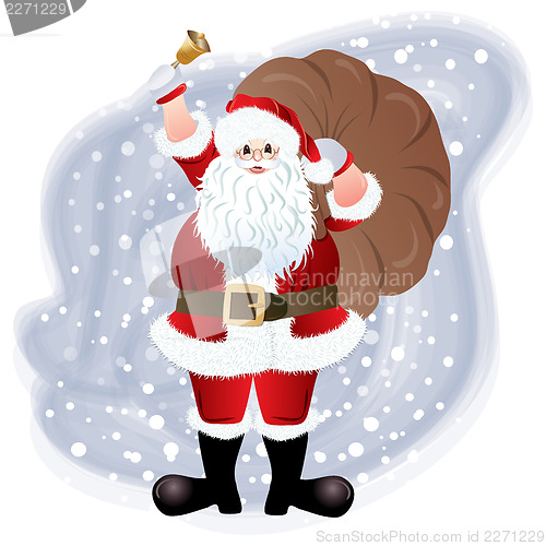 Image of Santa Claus, greeting card design