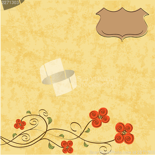 Image of romantic flowers background