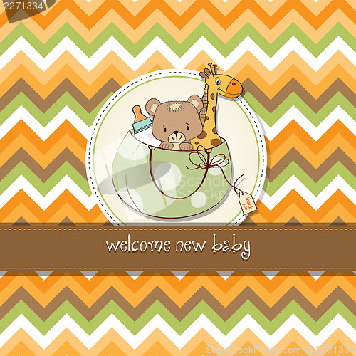 Image of childish cartoon greeting card