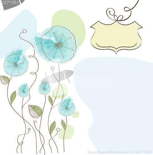 Image of romantic flowers background