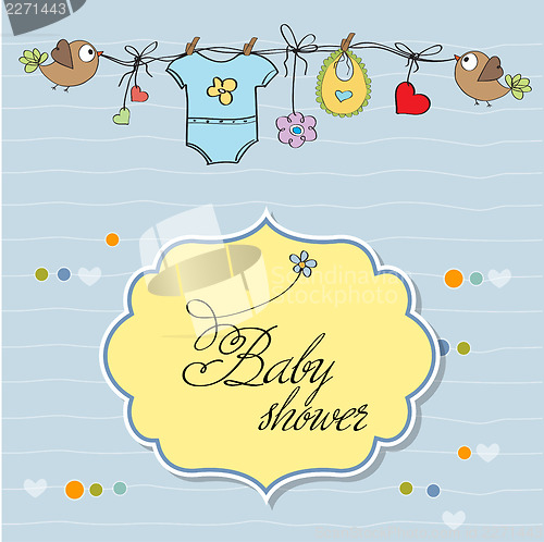 Image of baby boy shower card