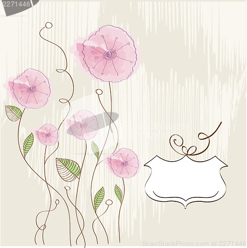 Image of romantic flowers background