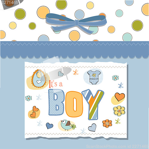 Image of baby boy shower card