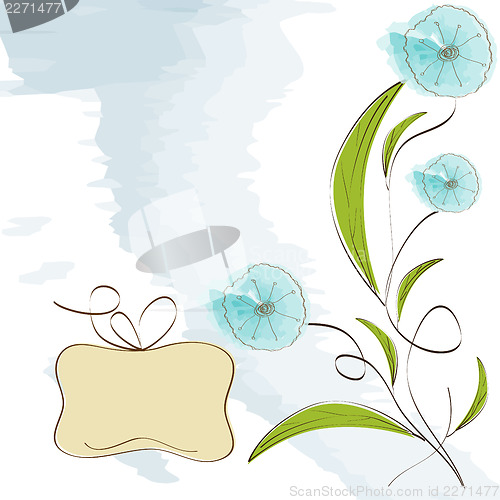 Image of romantic flowers background