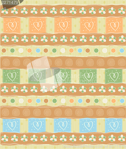 Image of Beautiful and vintage seamless background