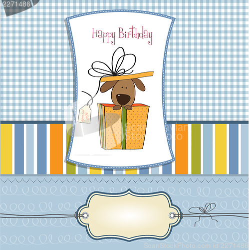 Image of funny birthday card with dog