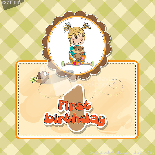 Image of little girl at her first birthday