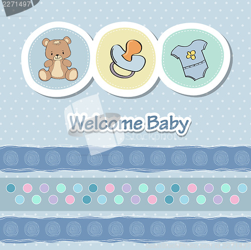 Image of baby shower card with funny animals