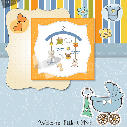 Image of welcome baby announcement card