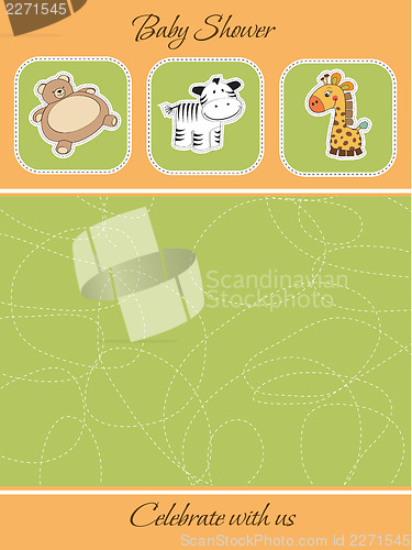 Image of cute baby shower card