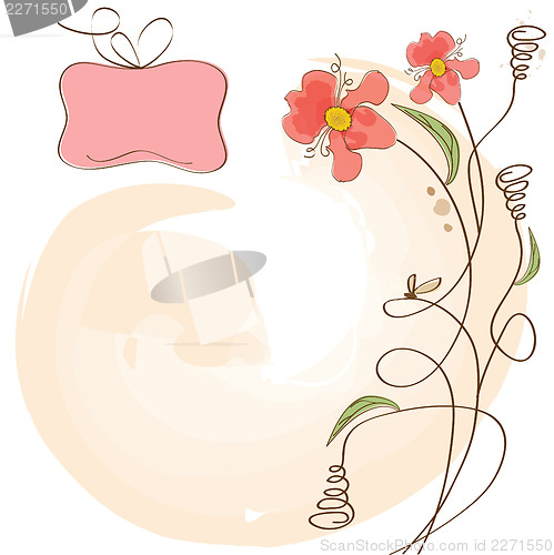 Image of romantic flowers background