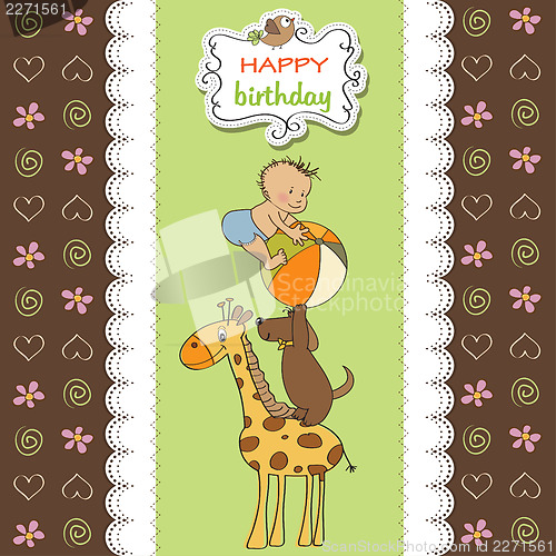 Image of funny cartoon birthday greeting card