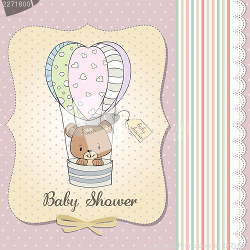 Image of new baby girl announcement card