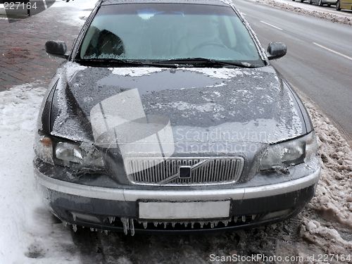 Image of Modern Car In Ice