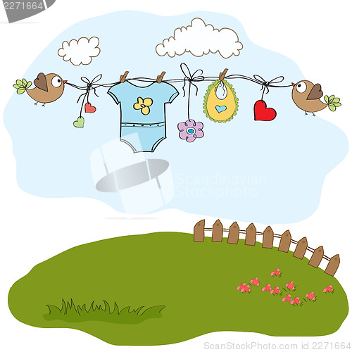 Image of baby boy shower card