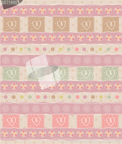 Image of Beautiful and vintage seamless background