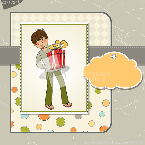 Image of birthday card with boy