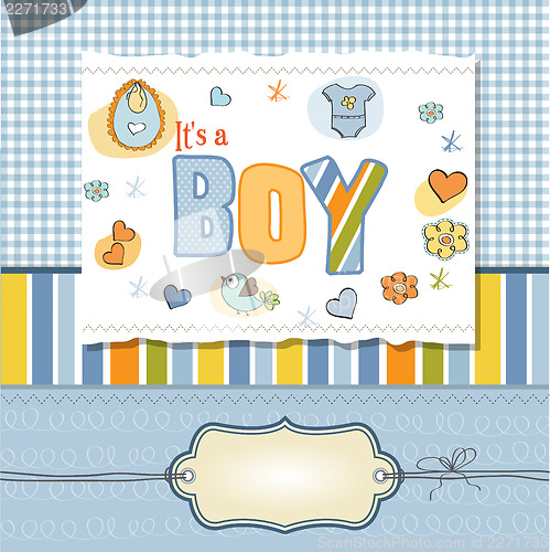 Image of baby boy shower card