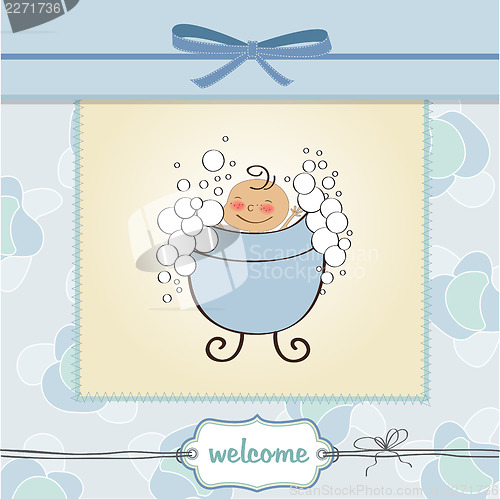 Image of baby boy shower card