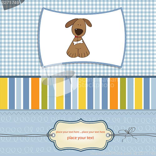 Image of greeting card with small dog