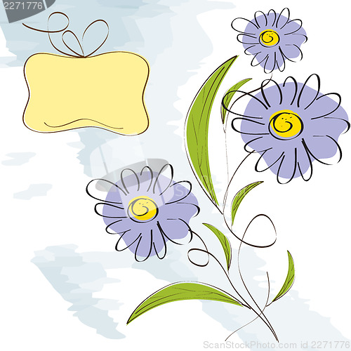 Image of delicate floral background