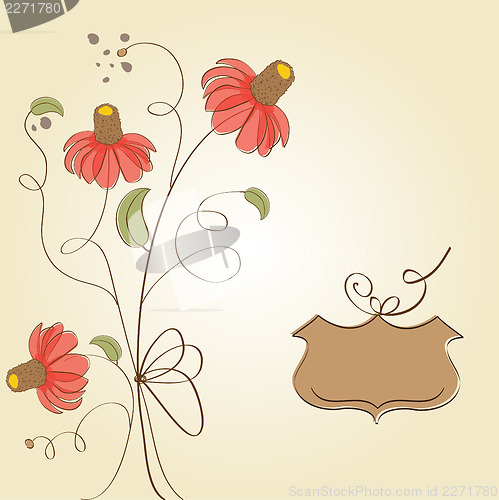 Image of romantic flowers background
