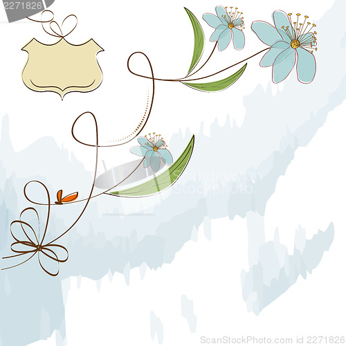 Image of seamless pattern background with flowers