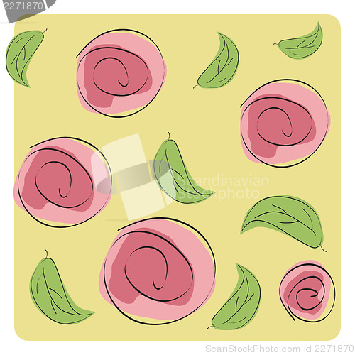 Image of seamless floral background