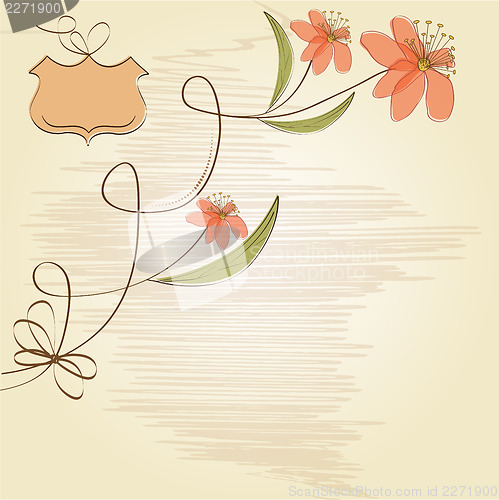 Image of seamless pattern background with flowers