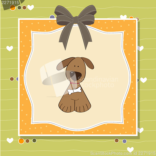 Image of greeting card with dog