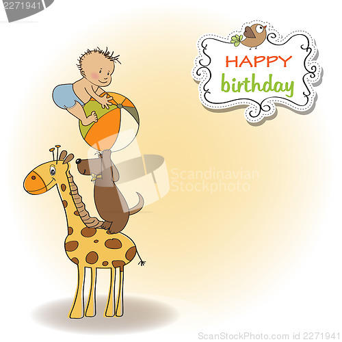 Image of funny cartoon birthday greeting card