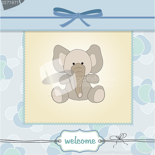 Image of new baby boy announcement card