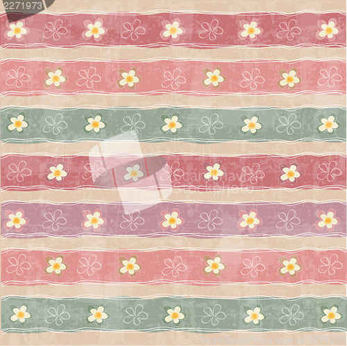 Image of seamless pattern background with flowers