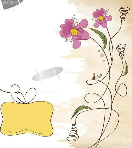 Image of romantic flowers background