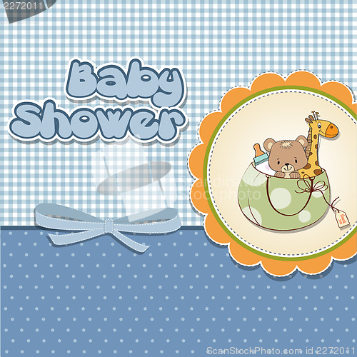 Image of childish cartoon greeting card