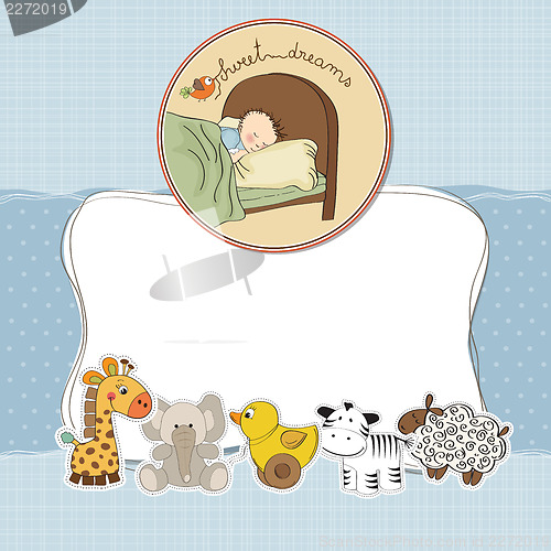 Image of baby boy shower card